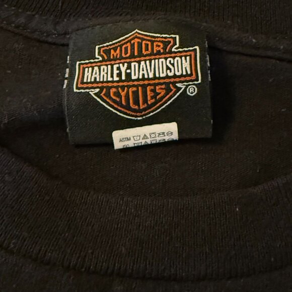 Harley-Davidson Biker Skull T-Shirt Gildan Black Oconomowoc Wisconsin USA‎ 3XL - Picture 11 of 12